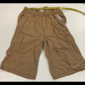 Boys khaki cargo shorts